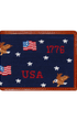 Smathers & Branson Wallets DARK NAVY Americana Pattern Wallet (Dark Navy)