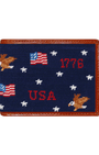 Smathers & Branson Wallets DARK NAVY Americana Pattern Wallet (Dark Navy)