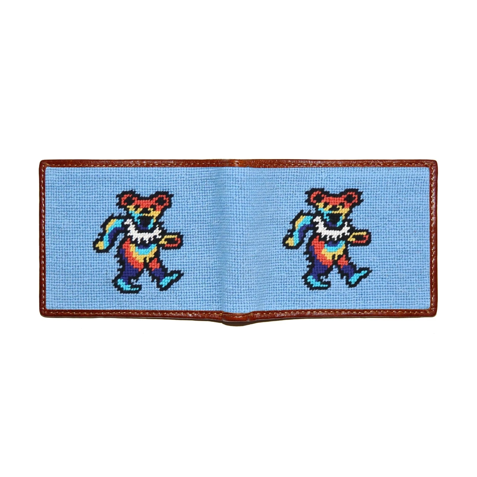 Smathers & Branson Wallets LIGHT BLUE Dancing Bears Tie Dye Wallet (Light Blue)