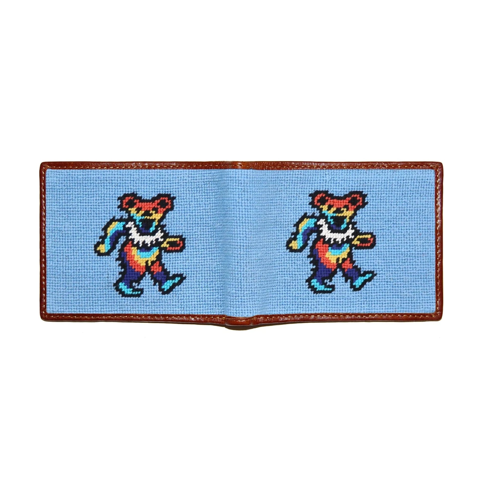 Smathers & Branson Wallets LIGHT BLUE Dancing Bears Tie Dye Wallet (Light Blue)
