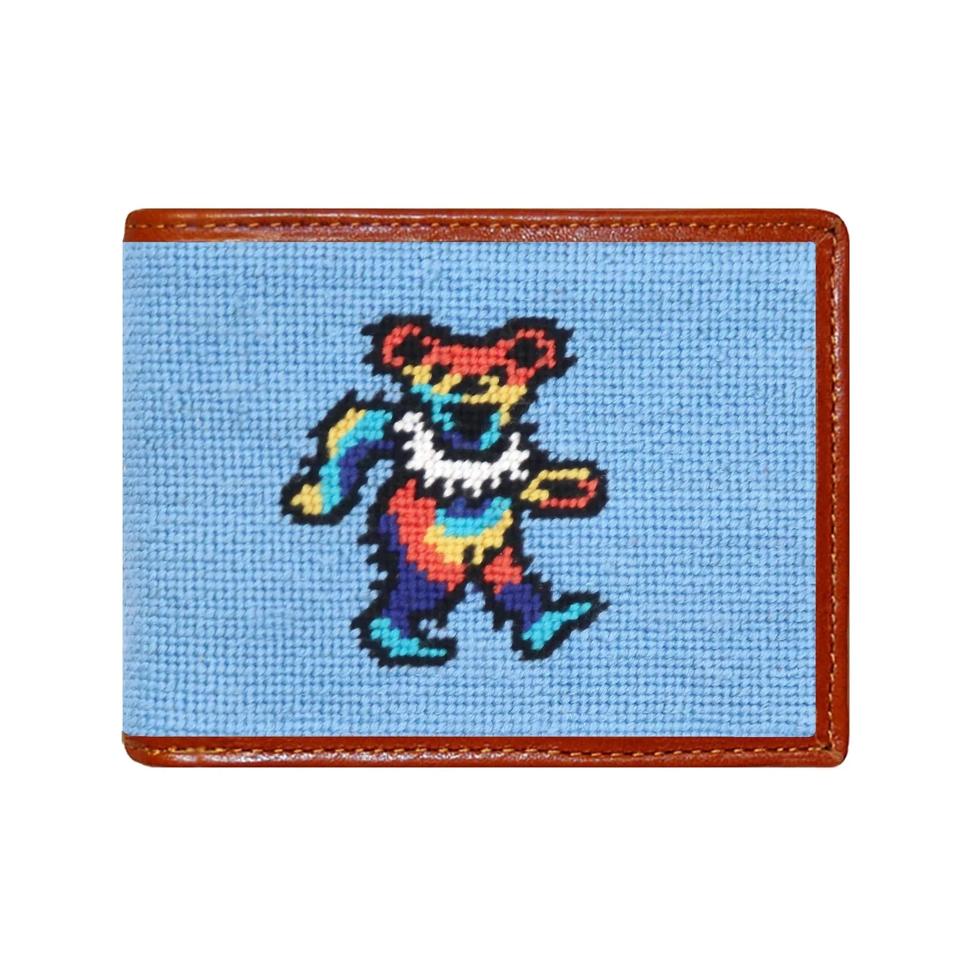 Smathers & Branson Wallets LIGHT BLUE Dancing Bears Tie Dye Wallet (Light Blue)