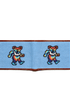 Smathers & Branson Wallets LIGHT BLUE Grateful Dead Dancing Bears Needlepoint Bifold Wallet