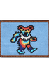 Smathers & Branson Wallets LIGHT BLUE Grateful Dead Dancing Bears Needlepoint Card Holder