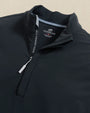 Southern Tide 1/4 Zip Avondale Performance Jacket in Caviar Black