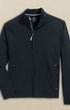 Southern Tide 1/4 Zip Avondale Performance Jacket in Caviar Black