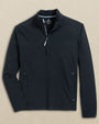 Southern Tide 1/4 Zip Avondale Performance Jacket in Caviar Black