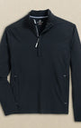 Southern Tide 1/4 Zip Avondale Performance Jacket in Caviar Black
