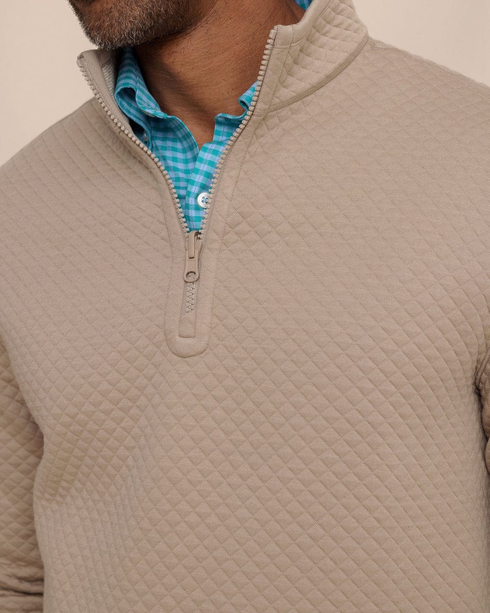 Southern Tide 1/4 Zip Oak Island Reversible Quarter Zip