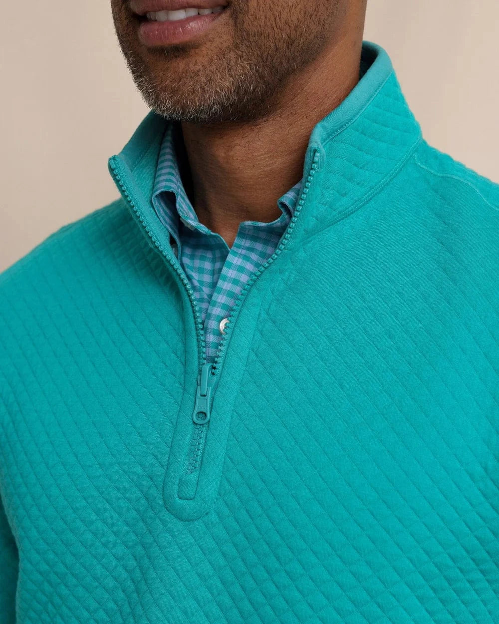 Southern Tide 1/4 Zip Oak Island Reversible Quarter Zip