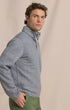 Southern Tide 1/4 Zip Quilted Heather Reversible Quarter Snap
