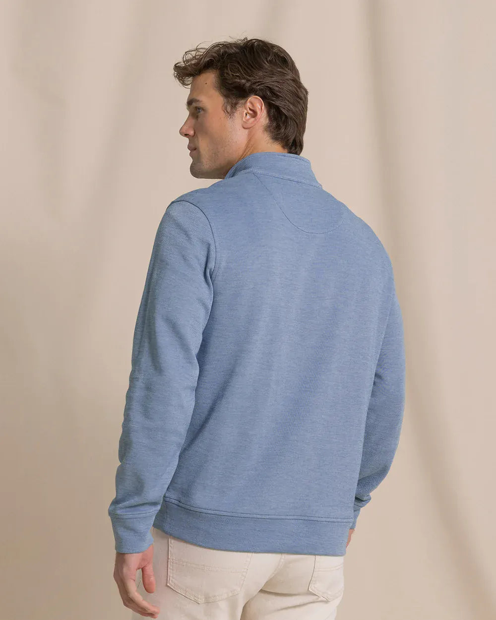 Southern Tide 1/4 Zip Sandy Cove Pique Quarter Zip
