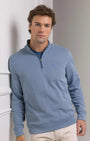 Southern Tide 1/4 Zip Sandy Cove Pique Quarter Zip