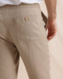 Southern Tide 5-Pockets Summer Bay Linen Pant - Sandstone Khaki