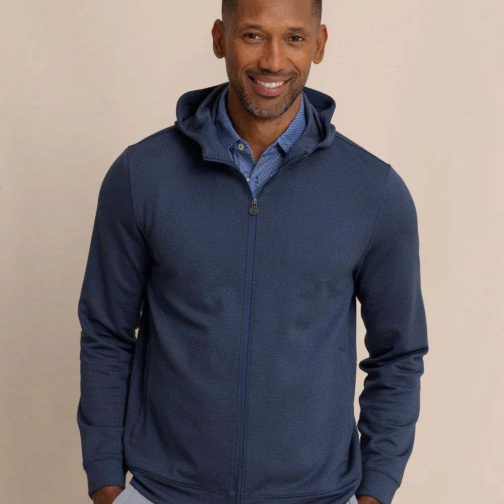 Southern Tide Crew Necks & Hoodies Schooner Full-Zip Hoodie in Dress Blue