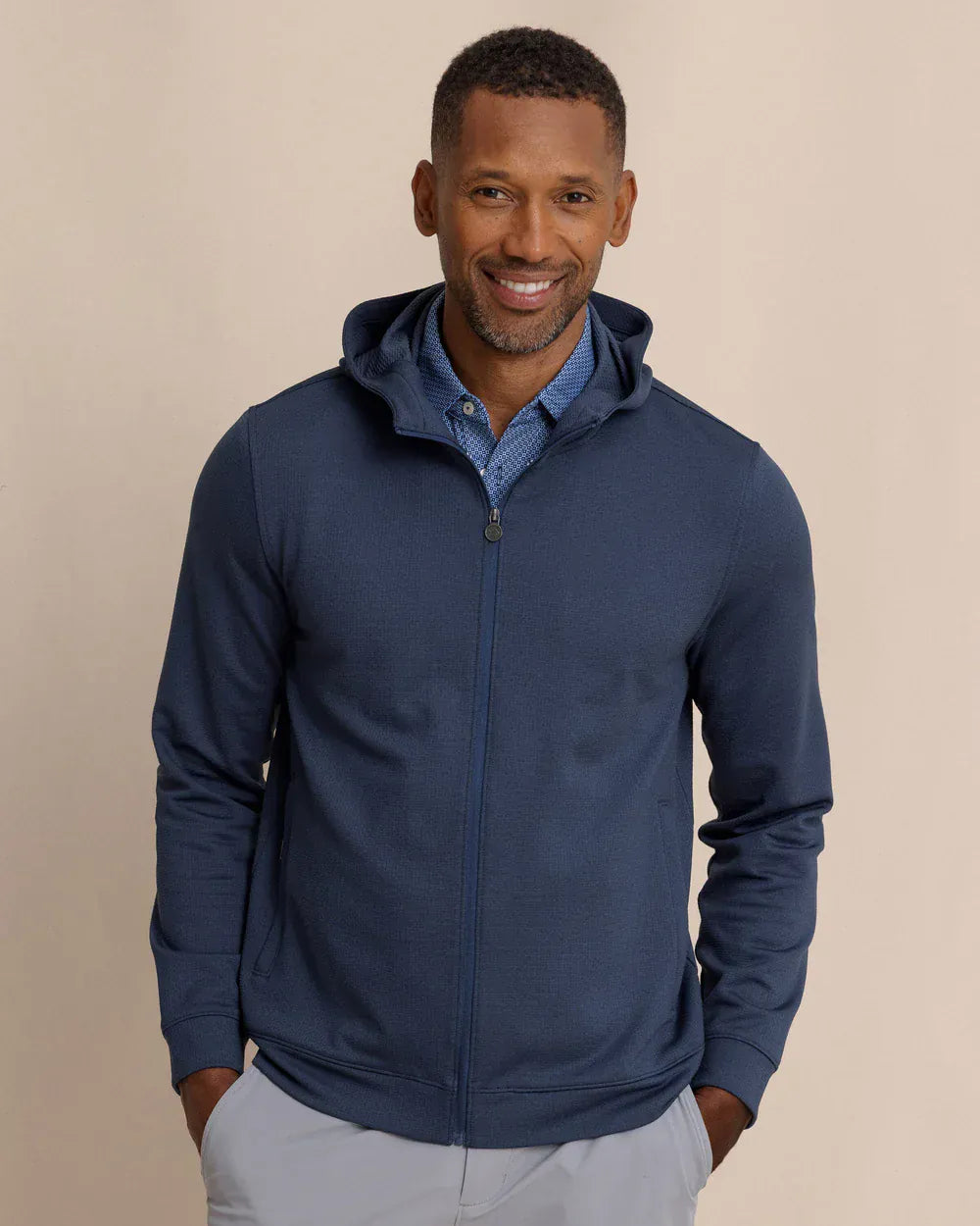 Southern Tide Crew Necks & Hoodies Schooner Full-Zip Hoodie in Dress Blue