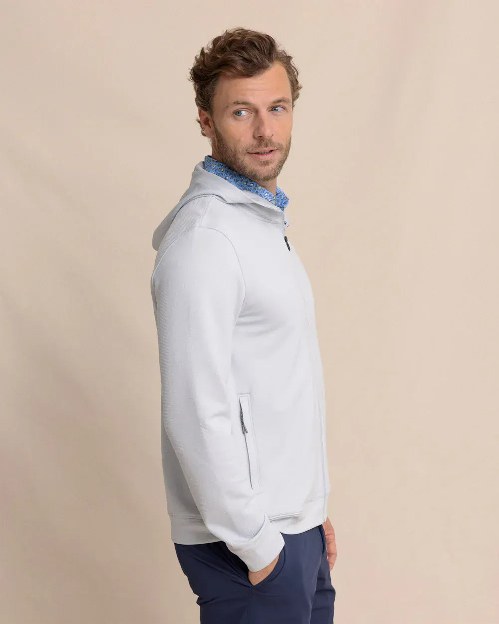 Southern Tide Crew Necks & Hoodies Schooner Full-Zip Hoodie in Silver Lake