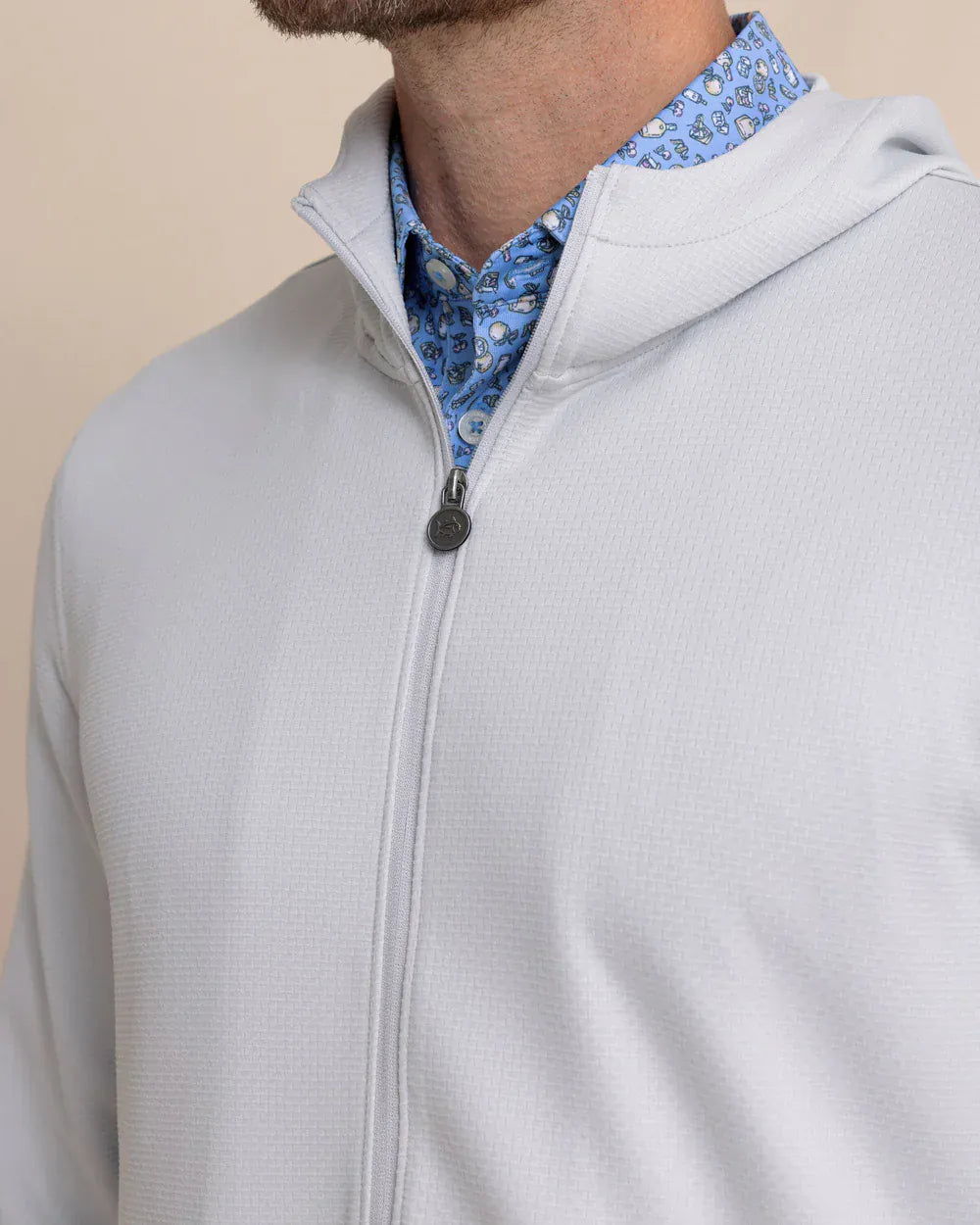 Southern Tide Crew Necks & Hoodies Schooner Full-Zip Hoodie in Silver Lake
