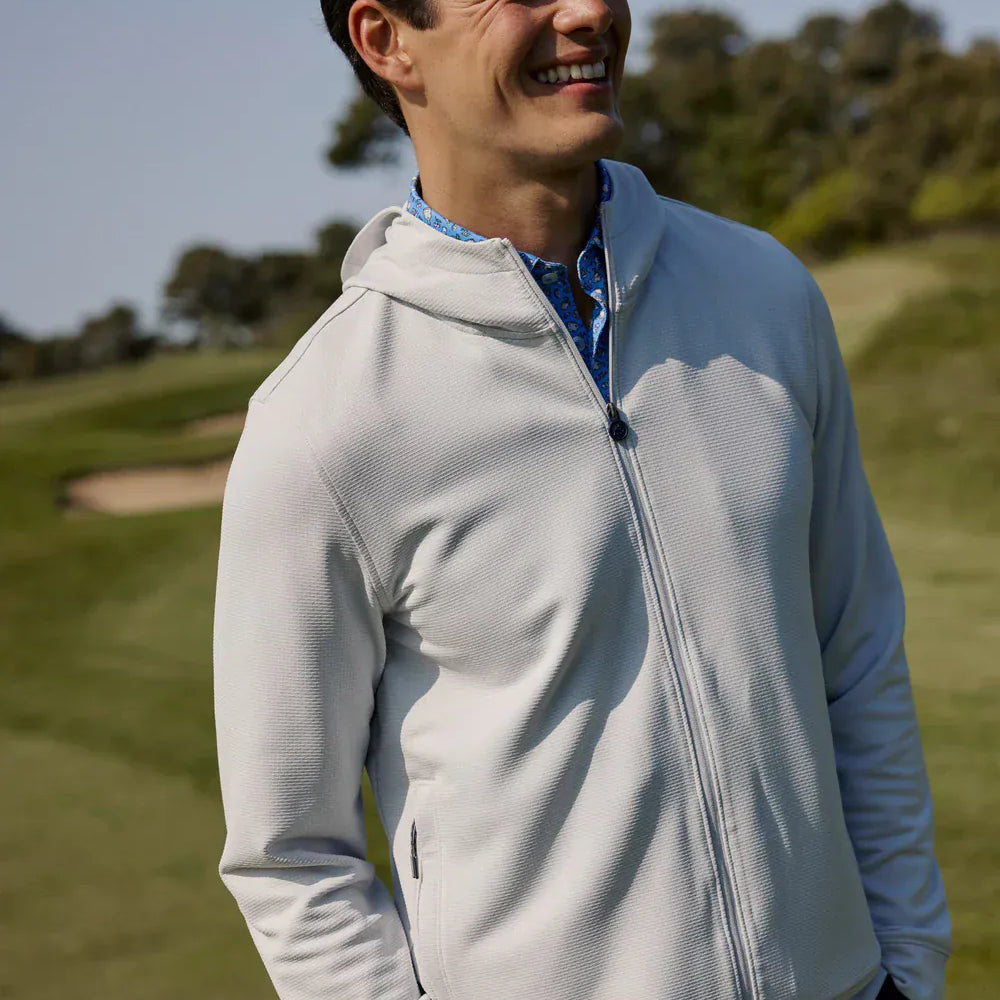 Southern Tide Crew Necks & Hoodies Schooner Full-Zip Hoodie in Silver Lake