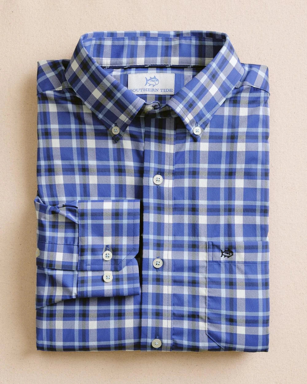 Southern Tide Dress Shirts River Ridge Plaid brrr° Intercoastal Long Sleeve Sport Shirt