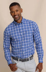 Southern Tide Dress Shirts SURF BLUE / S River Ridge Plaid brrr° Intercoastal Long Sleeve Sport Shirt