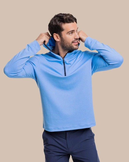 Southern Tide Hoodie Heather Boat Blue / S Scuttle Performance Quarter Zip Hoodie