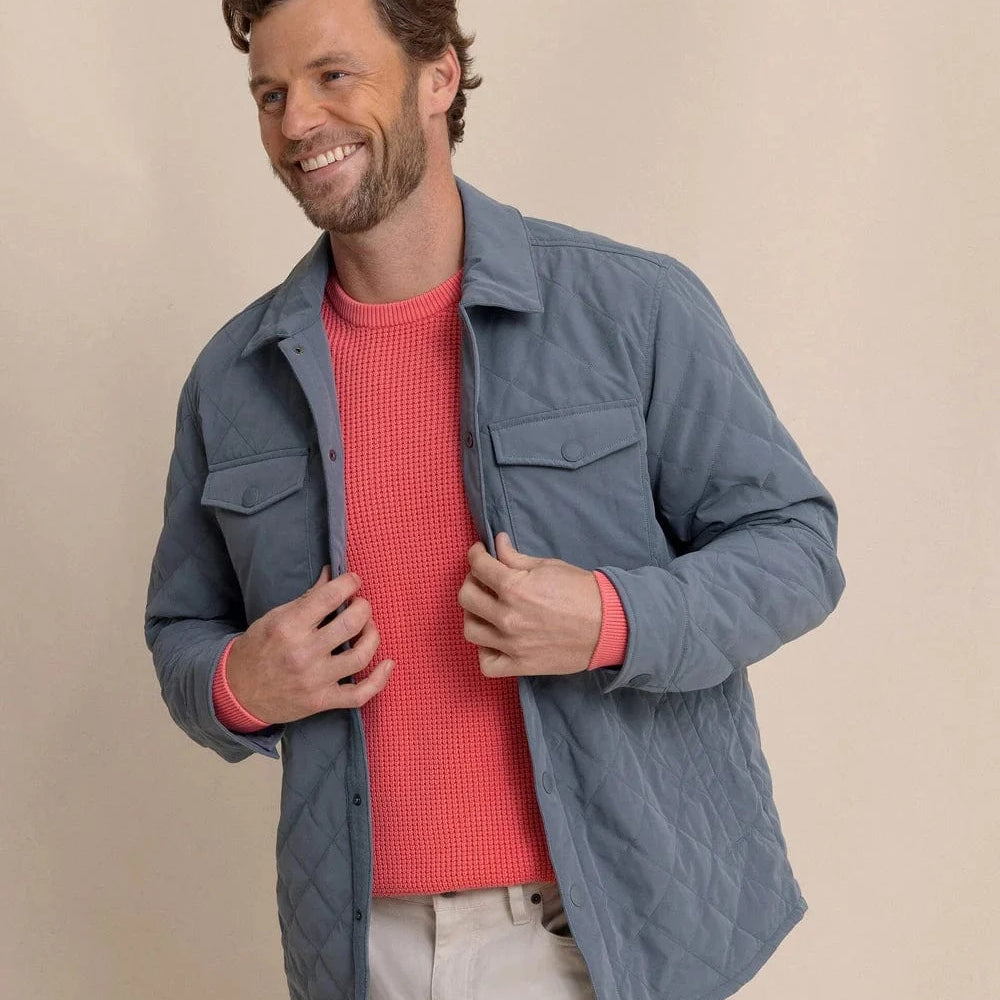 Southern Tide Jackets HARBOUR MIST / S Grafton Quilted Jacket