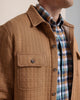 Southern Tide Outerwear Fairwood Quilted Knit Shacket- Hazelnut Khaki