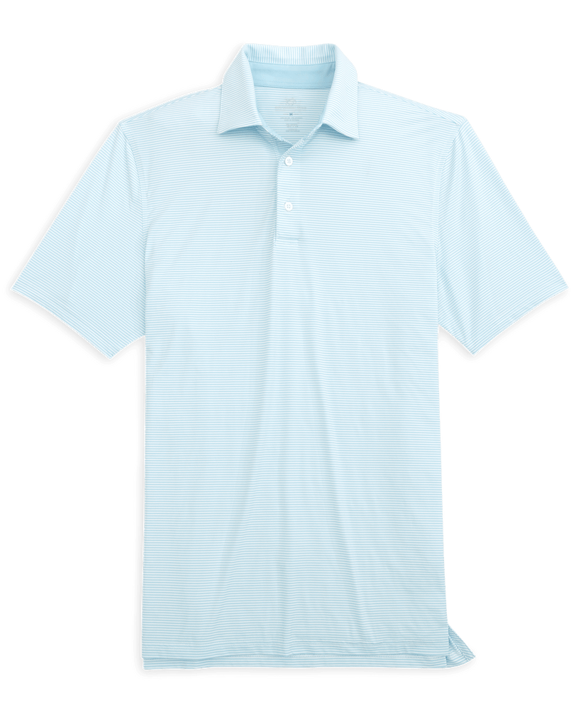 Southern Tide Polos brrr°-eeze Meadowbrook Stripe Polo - Clearwater Blue