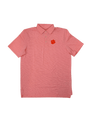 Southern Tide Polos Clemson Tigers Driver Spacedye Polo Shirt- Endzone Orange