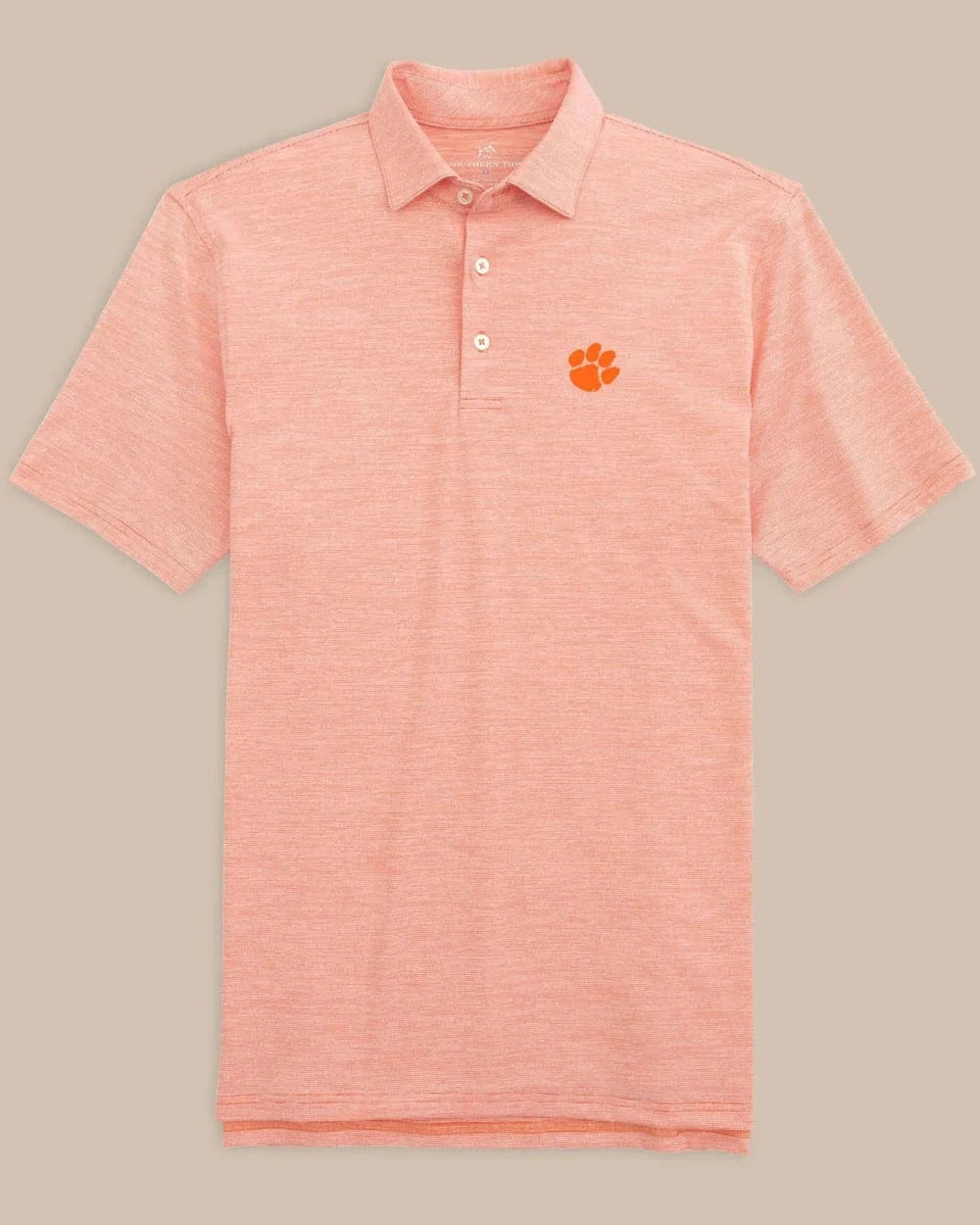 Southern Tide Polos Clemson Tigers Performance Polo - Endzone Orange