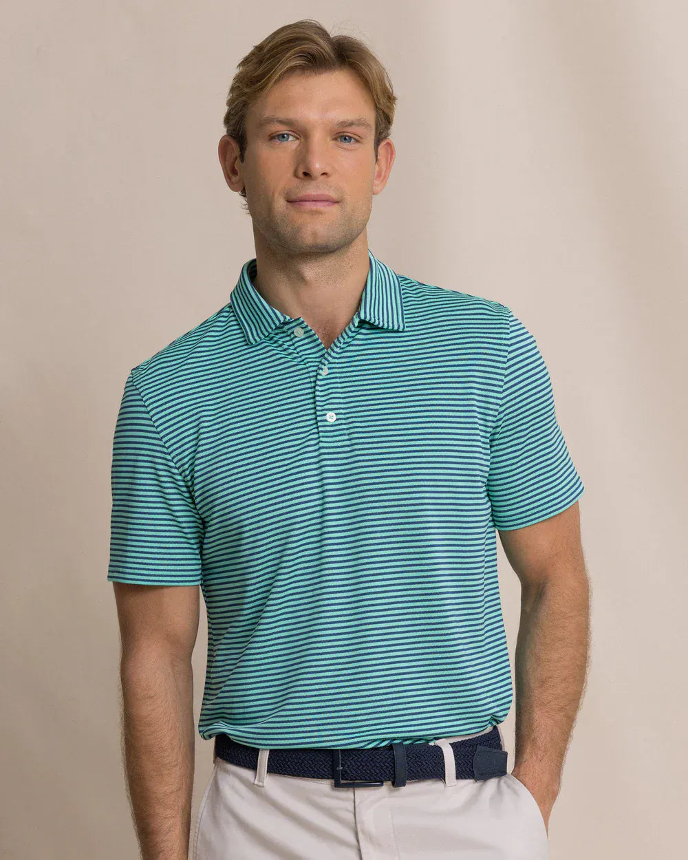 Southern Tide Polos Coastal Breeze® Oceanfront Stripe Polo in Gulf Shores