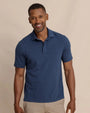 Southern Tide Polos Dress Blue / S Woodland Covered Placket Polo
