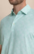 Southern Tide Polos Driver Beach Palms Printed Polo