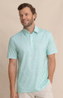 Southern Tide Polos Driver Beach Palms Printed Polo