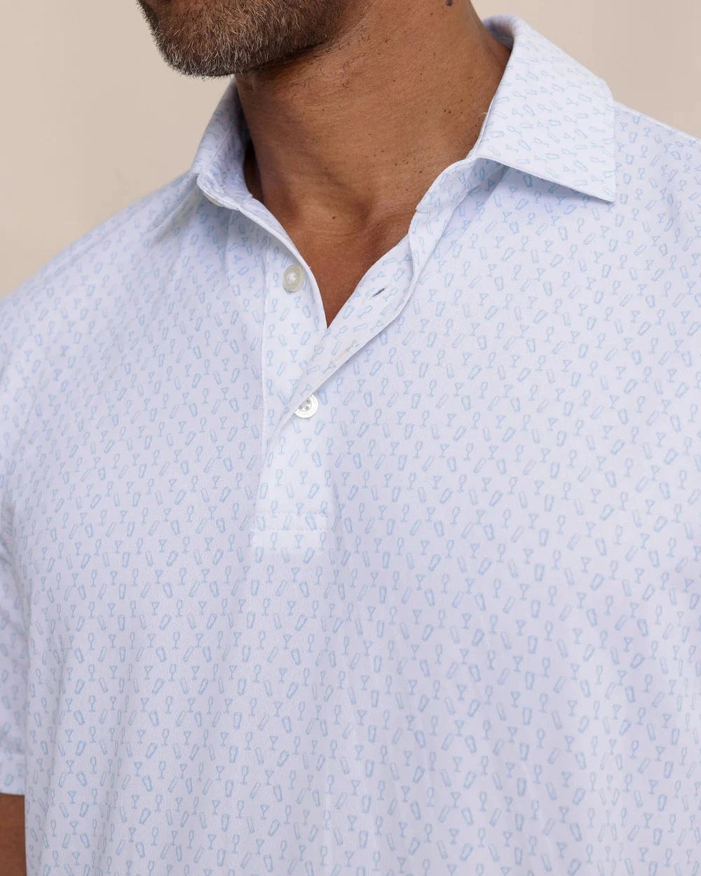 Southern Tide Polos Driver Cocktail Hour Printed Polo