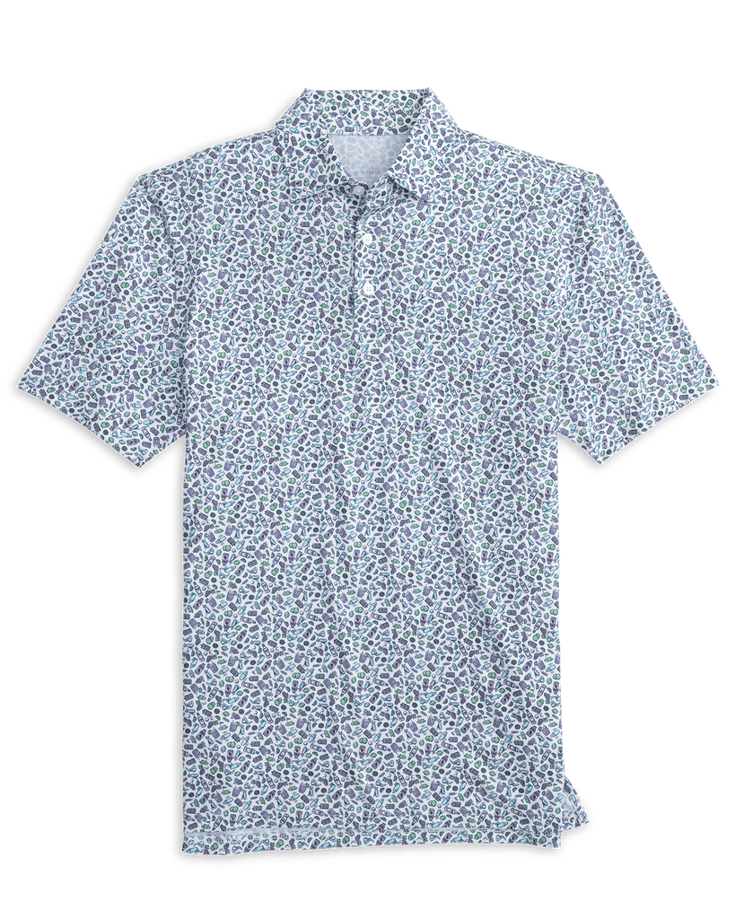 Southern Tide Polos Driver Dazed and Transfused Printed Polo