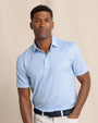 Southern Tide Polos Driver Fin-tastic Catch Printed Polo - Cerulean