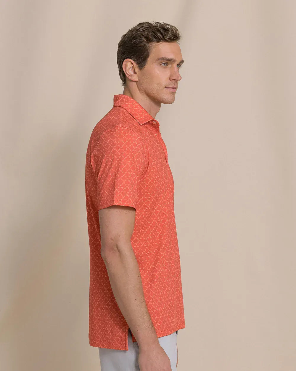 Southern Tide Polos Driver Lobster Printed Polo
