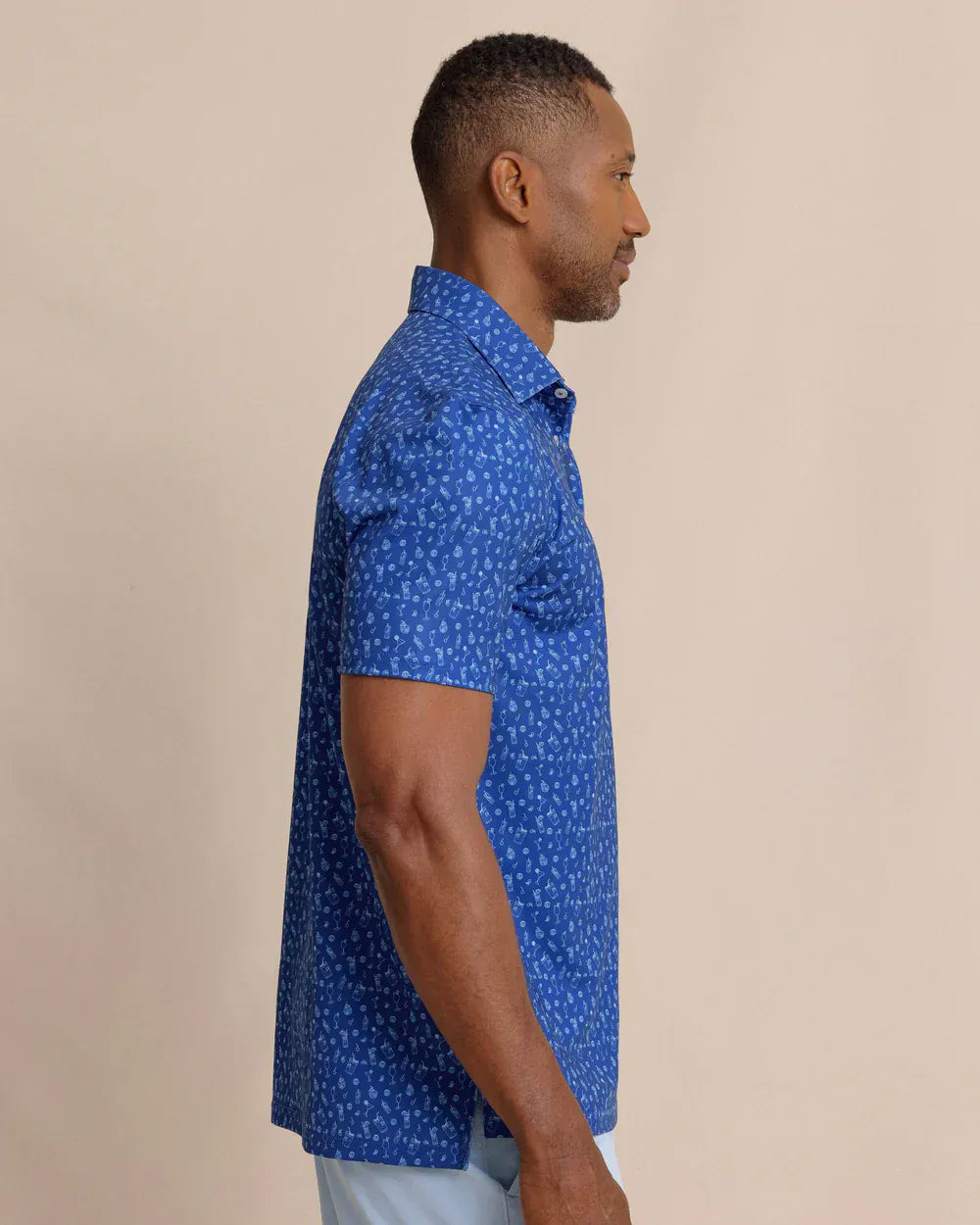 Southern Tide Polos Driver Pour Decisions Printed Polo