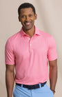 Southern Tide Polos Driver Seaside Geo Printed Polo in Sea Pink