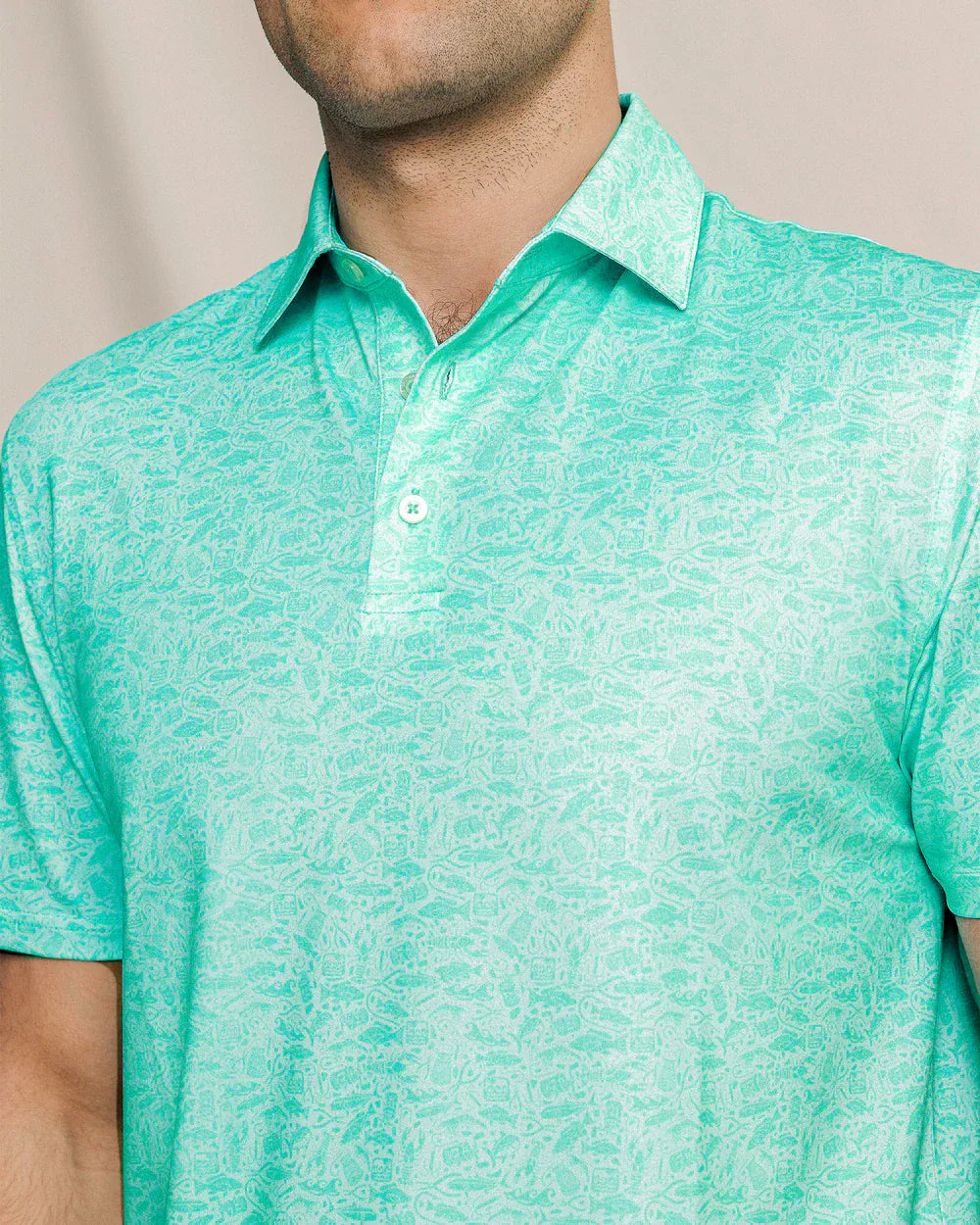 Southern Tide Polos Driver Seawatch Printed Polo