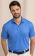 Southern Tide Polos Driver Snazzy Scales Printed Polo - Dazzling Blue