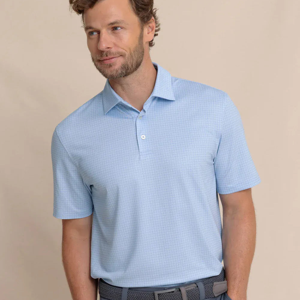 Southern Tide Polos Driver Spring Geo Printed Polo