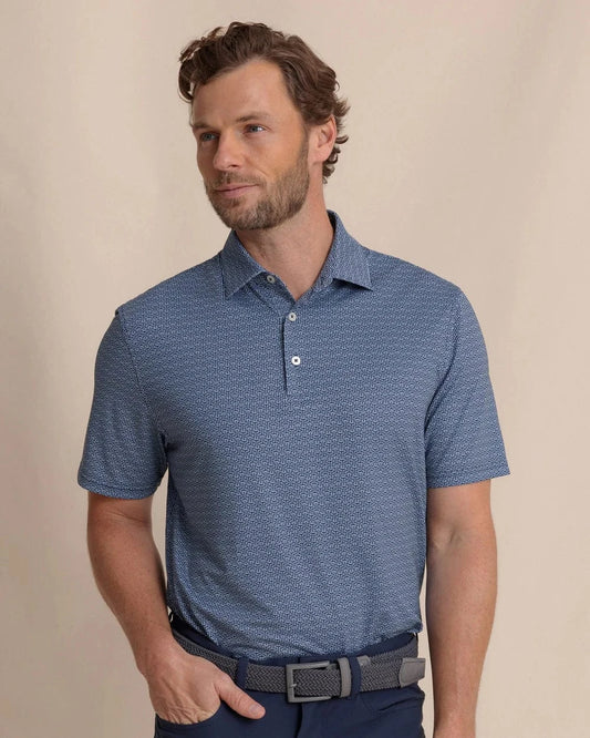 Southern Tide Polos Driver ST Geo Printed Polo