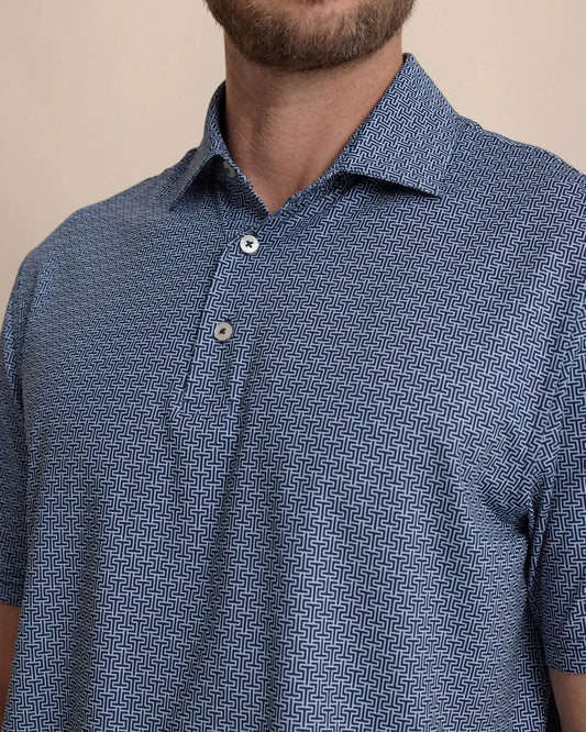 Southern Tide Polos Driver ST Geo Printed Polo