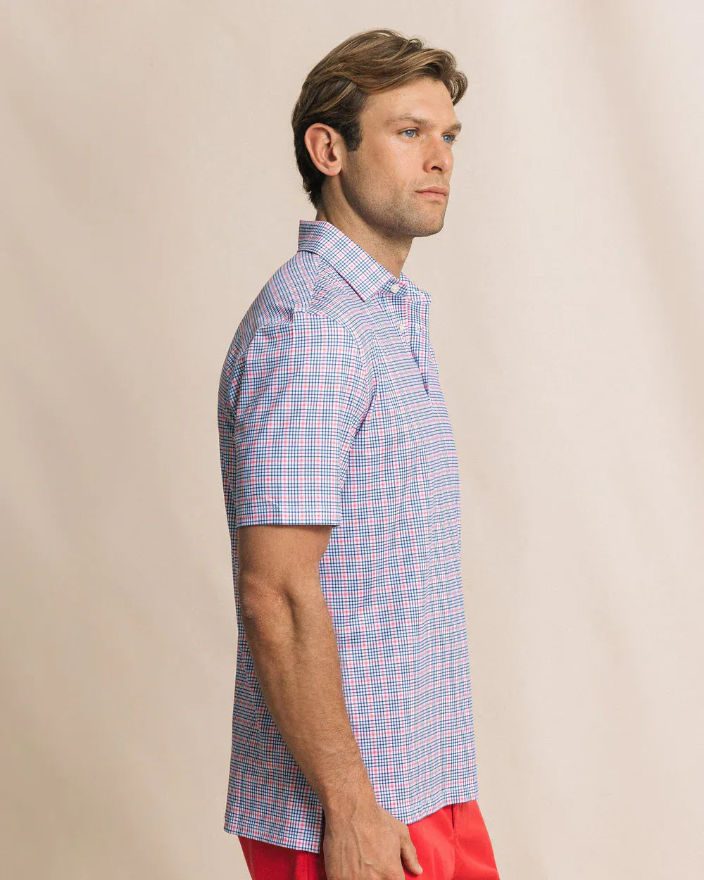 Southern Tide Polos Driver Surfside Retreat Plaid Polo