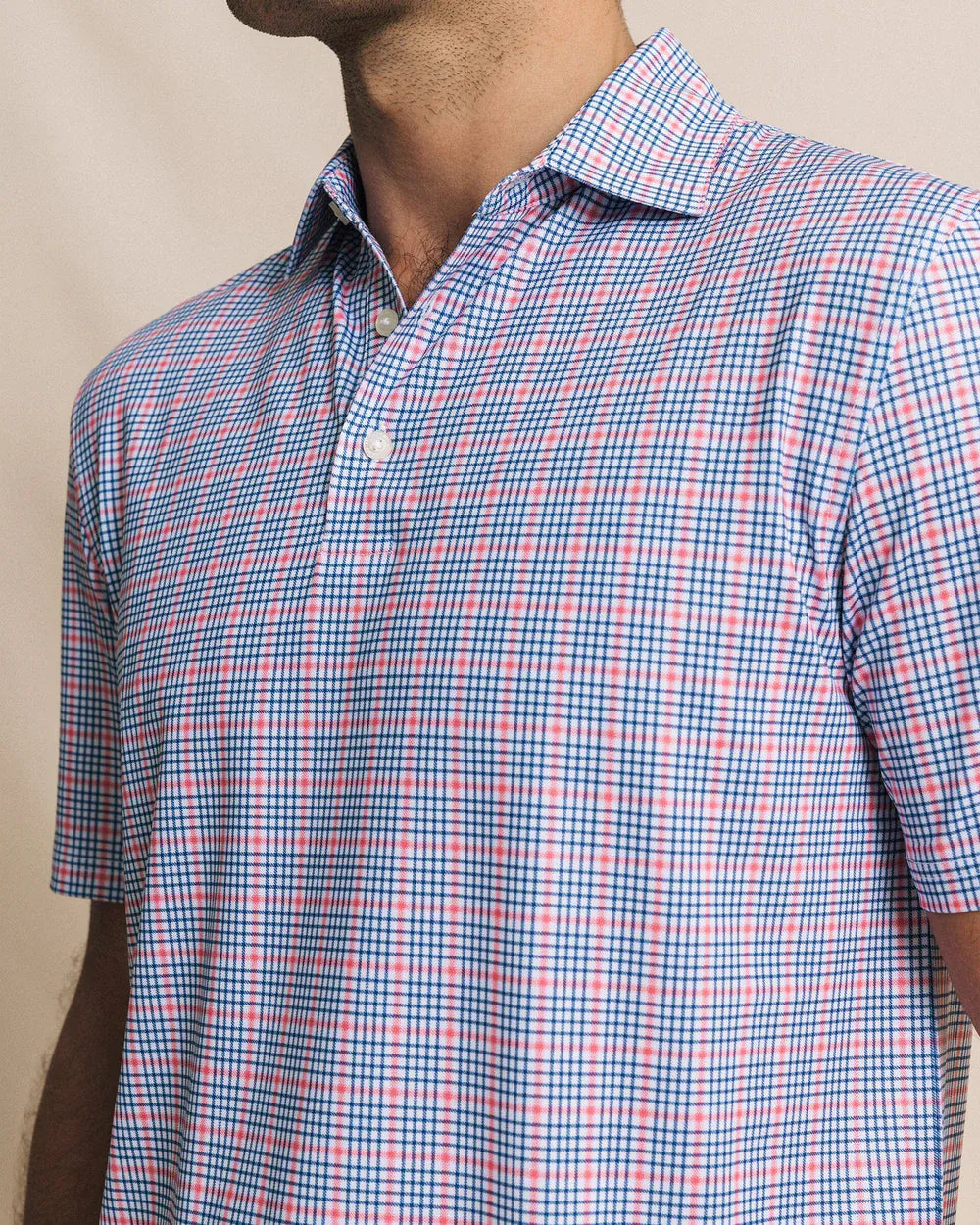 Southern Tide Polos Driver Surfside Retreat Plaid Polo
