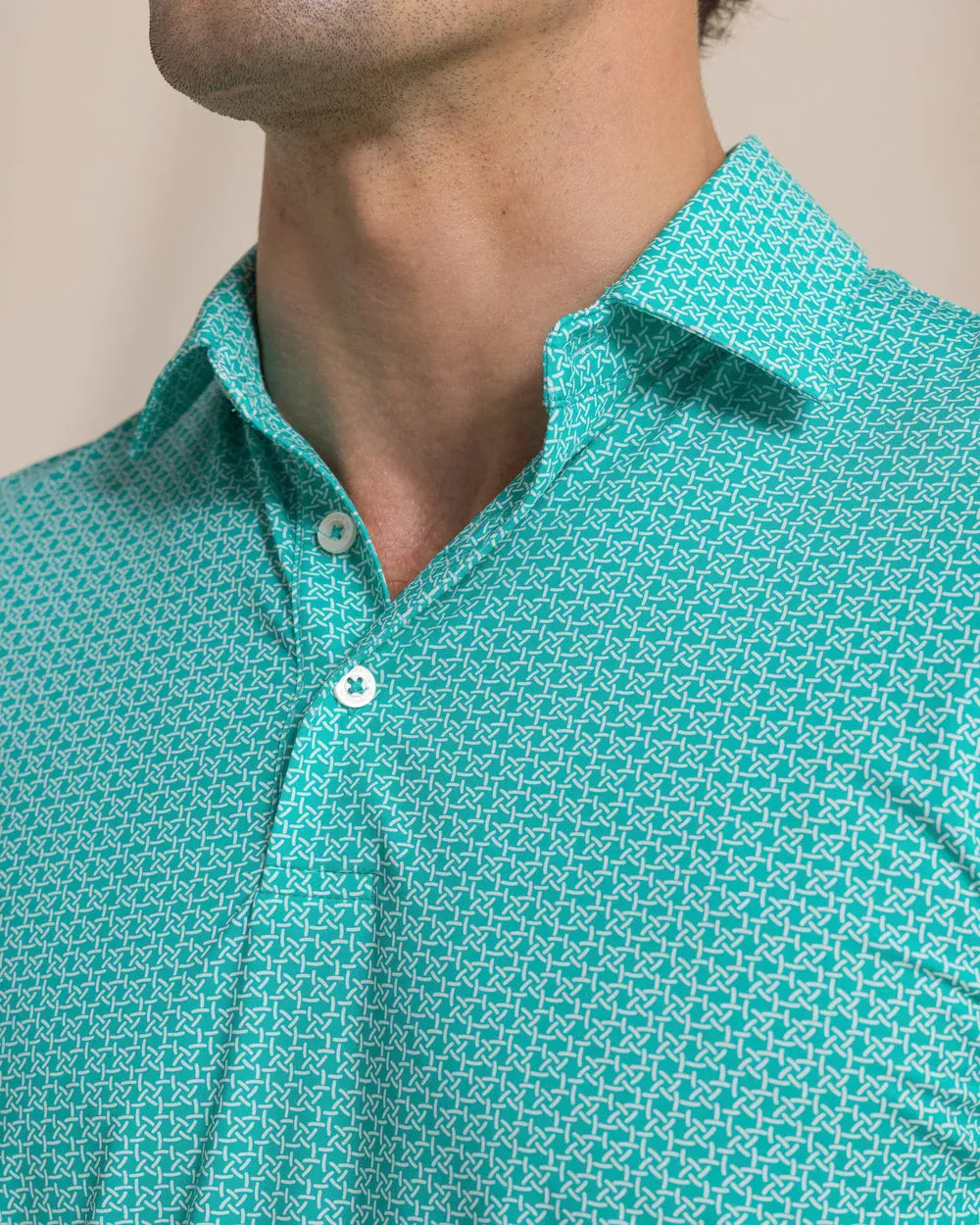 Southern Tide Polos Driver Weaving Around Printed Polo