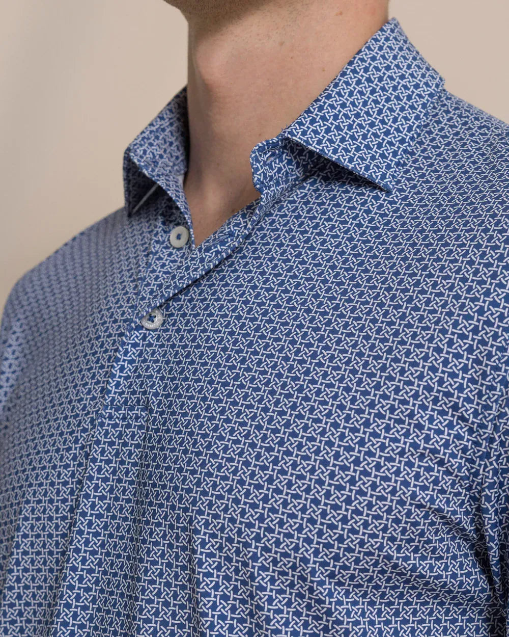 Southern Tide Polos Driver Weaving Around Printed Polo