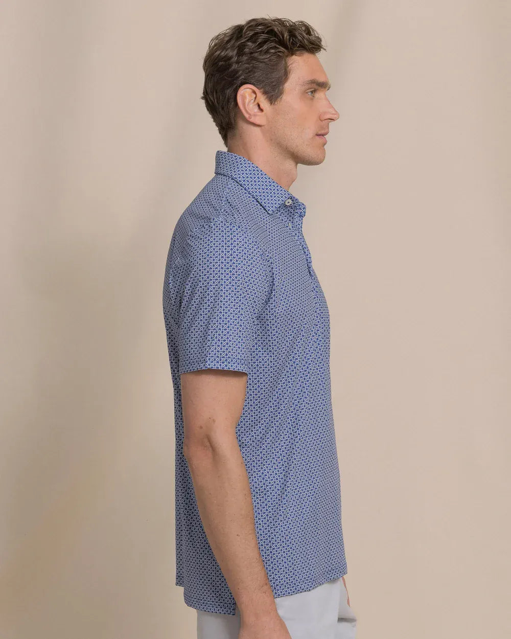Southern Tide Polos Driver Weaving Around Printed Polo